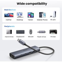 UGREEN 45320 6-in-1 C with 10Gbps Ethernet 2x USB-C 32 2x USB-A USB Hub