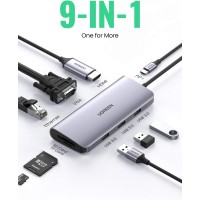 UGREEN 15600 (9*1) CM498 USB-C Multifunction adapter UGREEN 15600 (9*1) CM498 USB-C Multifunction adapter
