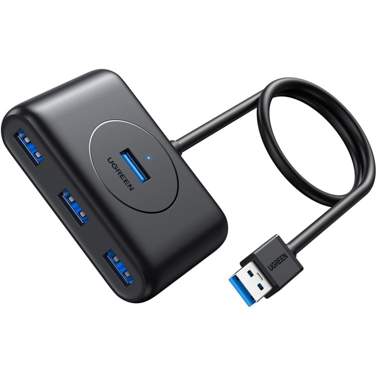 UGREEN CR113 (20291) USB 3.0 HUB 1M - BLACK