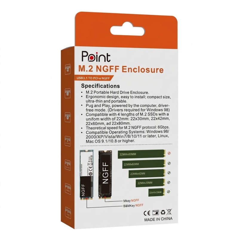Point Rack usb3.1 to PCL-e NGFF