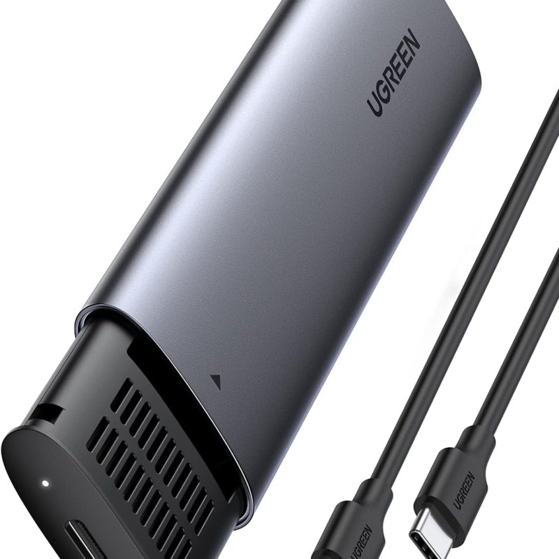 UGREEN (CM578-15512)SSD Enclosure, Tool-Free USB C External, 10Gbps M.2 NVMe (SO)