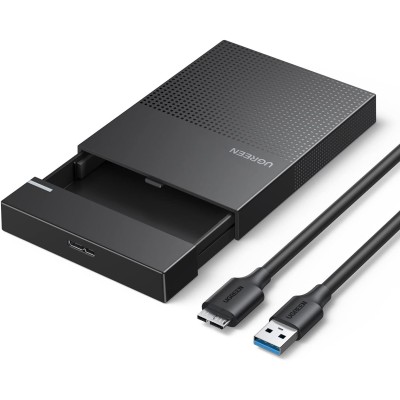 UGREEN US221 30848 2.5 INCH HARD DRIVE BOX With Micro-B to USB-A 3.0 CABLE