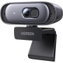 Ugreen Webcam 2K 30FPS Full HD, Webcam with Dual Microphone, 91° Field of View, Privacy Protection, Auto Focus, Automatic Light Correction, Stereo Sound, Plug & Play, PC Camera for Windows MacOS