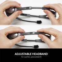 Logitech H111 Stereo on-ear headset, wired with microphone - Black