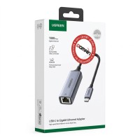 UGREEN (50737B)USB C to Ethernet Adapter, Gigabit Type C to RJ45 Thunderbolt 3 Network LAN Adapter Switch