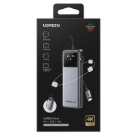 UGREEN (35998) Uno 6 in 1 USB-C Hub with 10Gbps USB-C & USB-A Data Ports 4K@60Hz HDMI 