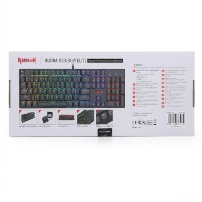 Redragon K565 Rudra Rainbow Mechanical Gaming Keyboard - Red Switch