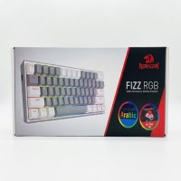 Redragon K617 FIZZ 60 Wired RGB Gaming Keyboard 61 Keys Compact Mechanical Keyboard w Grey White Redragon K617 FIZZ 60 Wired RGB Gaming Keyboard 61 Keys Compact Mechanical Keyboard w Grey White