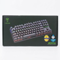 T-DAGGER Bora T-TGK313 Rainbow Gaming Mechanical Keyboard BLUE SWITCH