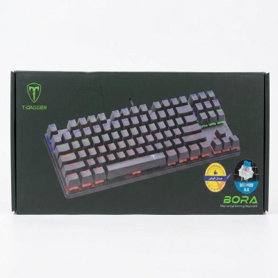 T-DAGGER Bora T-TGK313 Rainbow Gaming Mechanical Keyboard BLUE SWITCH