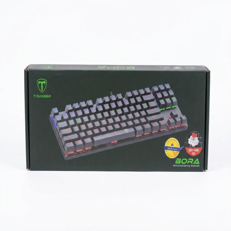 T-DAGGER Bora T-TGK313 Rainbow Gaming Mechanical Keyboard RED SWITCH